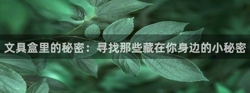 彩名堂免费计划官网5 0：文具盒里的秘密